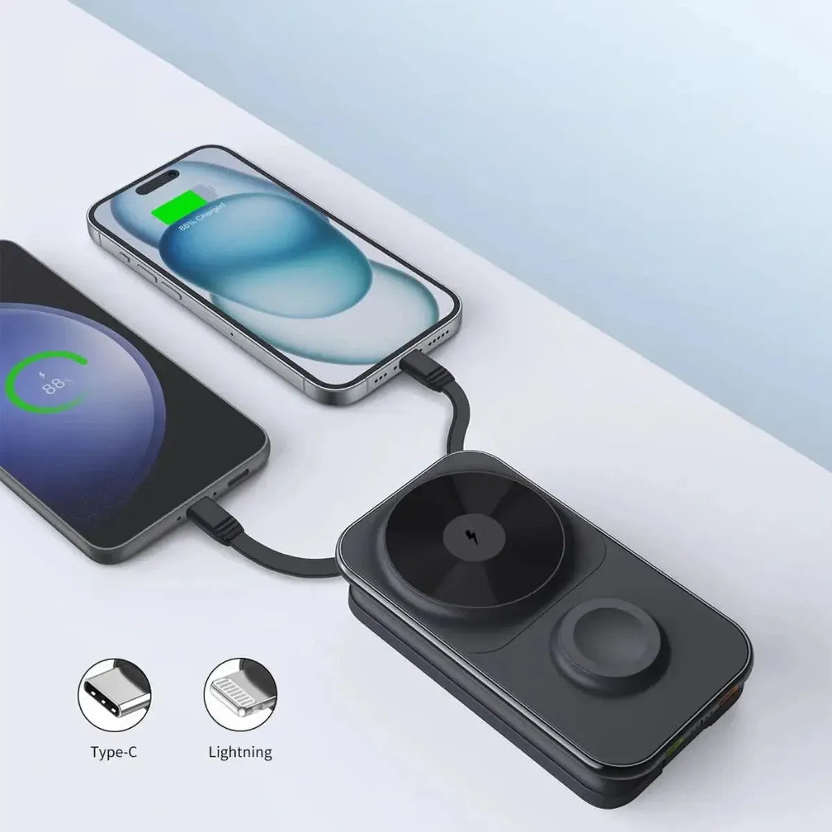 3-IN-1 POWER BANK WITH CHARGING CABLES
