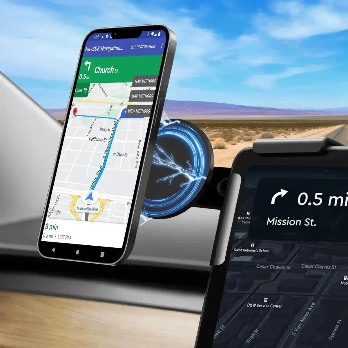 MAGNETIC CHARGER MOUNT